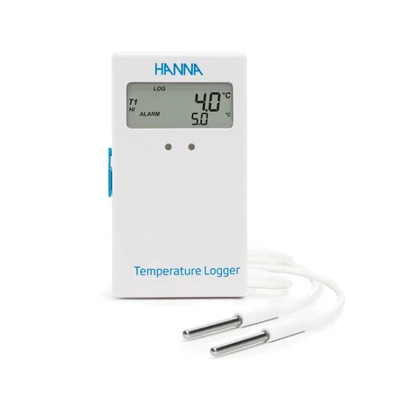 Enregistreur de température, 2 sondes externes avec câble 1 m